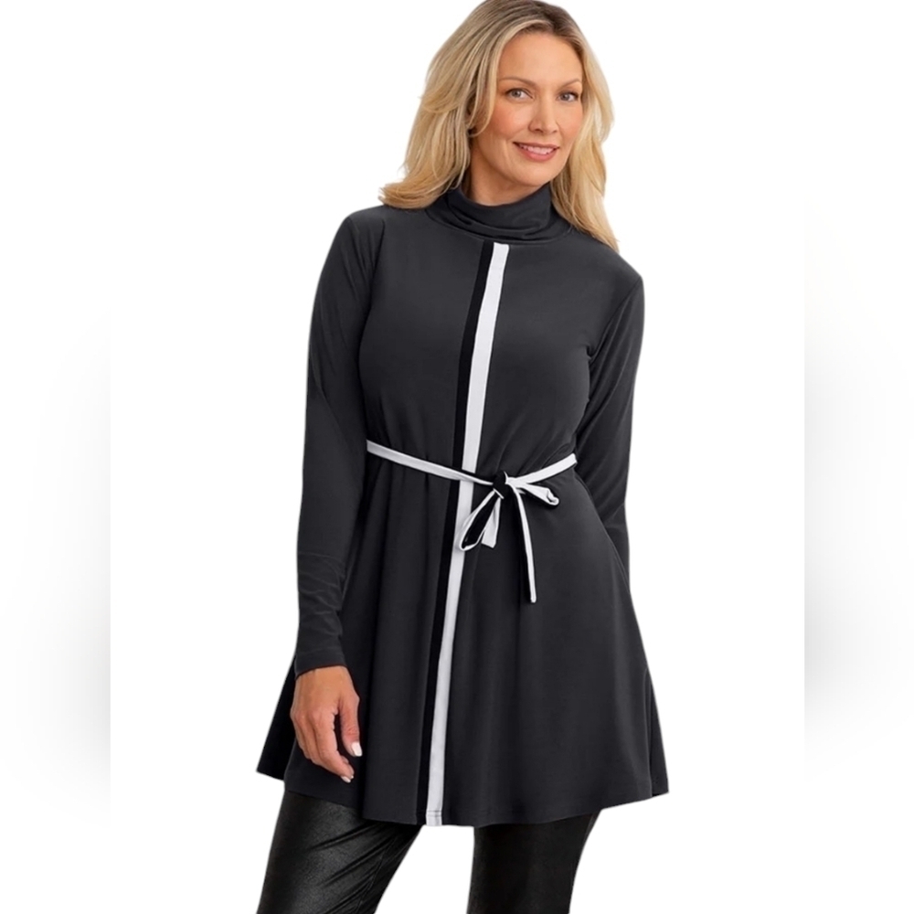 NWT Sympli Underline Turtle Neck Tunic Long Sleeve 8